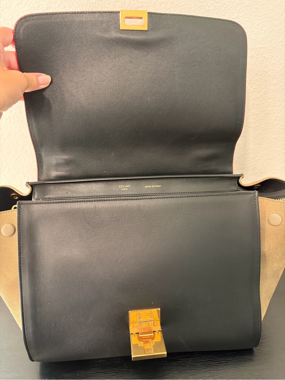 Celine Tricolor Trapeze Bag Leather - Picture 8 of 13
